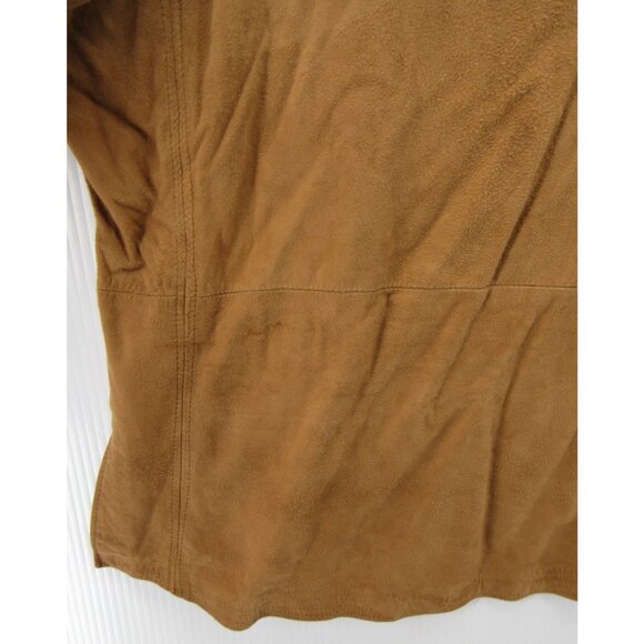 VINTAGE Salamander Leathers Top Small Suede Leather Shirt Southwest - Picture 4 of 11